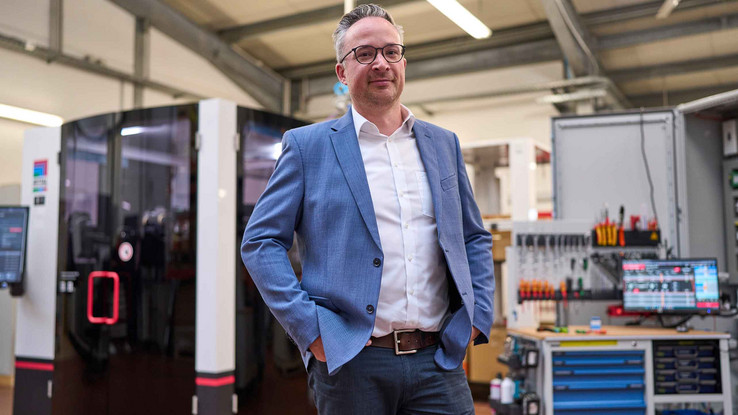 Benedikt Ney, CTO Zahnen Zahnen CTO Benedikt Ney: "We expect to reduce assembly times by thirty per cent once Smart Mounting has been comprehensively introduced."